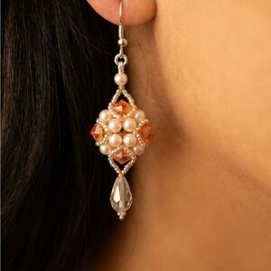 Elegant Pearl and Crystal Drop Earrings